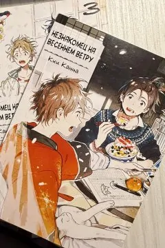 Манга 2 и 3 том Незнакомец на весеннем ветру