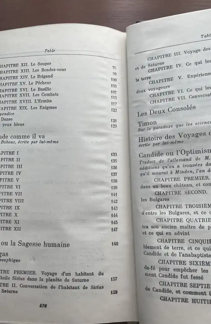 Romans et Contes