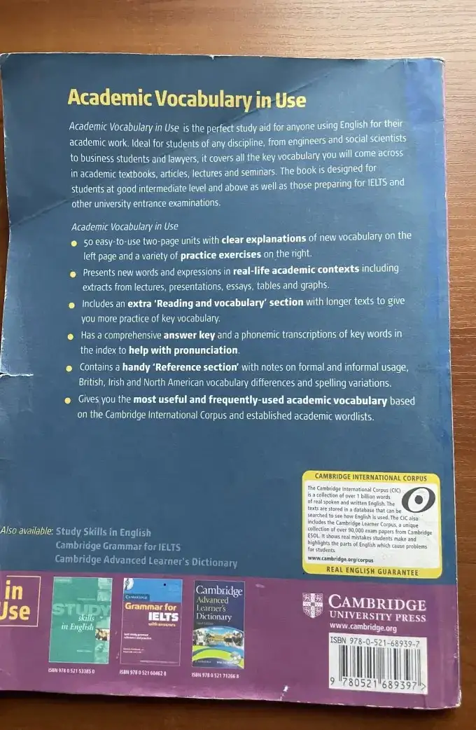 Academic Vocabulary in Use.