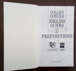 Collins cobuild. english guides. prepositions.