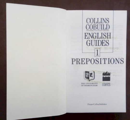 Collins cobuild. english guides. prepositions.