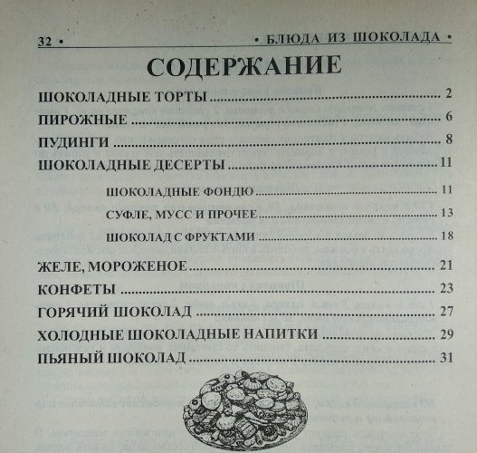 Блюда с шоколадом